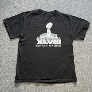 Super Bowl 2014 NFL Team‎ Apparel Black T Shirt Size L